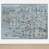 Mark Bradford, The Less Common Royalness, 2014, mixed media on canvas