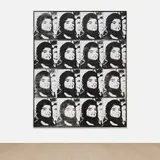 Andy Warhol, Sixteen Jackies, 1964, silkscreen ink on linen, in 16 parts