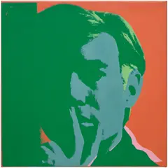 Andy Warhol, Self-Portrait, 1966, acrylic and silkscreen ink on linen