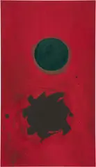 Adolph Gottlieb, Black Sparks, 1965, oil on canvas