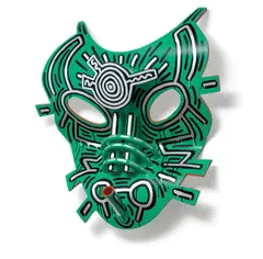 Keith Haring, Untitled (Grace Jones Mask), 1987, enamel on aluminium