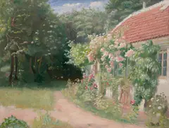 Michael Ancher, The Old Garden House, summer 1914 (Det gamle Havehus, sommer 1914), 1914, oil on canvas
