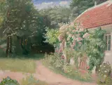 Michael Ancher, The Old Garden House, summer 1914 (Det gamle Havehus, sommer 1914), 1914, oil on canvas