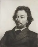 Peter Ilsted, Portrait of Vilhelm Hammershøi (Portræt af Vilhelm Hammershøi), 1900, etching, on tissue thin wove paper