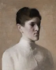 Vilhelm Hammershøi, Portrait of Miss Ellen Becker (Portræt af frøken Ellen Becker), 1890, oil on canvas