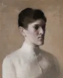 Vilhelm Hammershøi, Portrait of Miss Ellen Becker (Portræt af frøken Ellen Becker), 1890, oil on canvas