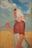 Anna Ancher, Harvest Girl (Høstpige), 1903–1911, oil on canvas