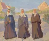 Anna Ancher, On the Way to Church (På vej til kirke), 1928, oil on canvas