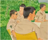 Alex Katz, Study for Six Soldiers