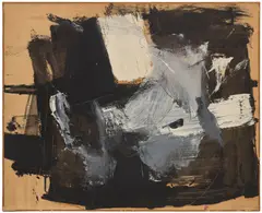 Franz Kline, Untitled, 1956, oil on paper mounted on canvas