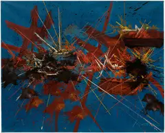 Georges Mathieu, Destins illimités, 1987–1990, alkyd on canvas
