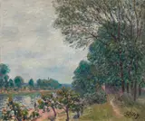 Alfred Sisley, Bords du canal à Moret-sur-Loing, 1894, oil on canvas
