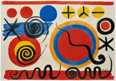 Alexander Calder, Untitled, 1967, gouache and ink on paper