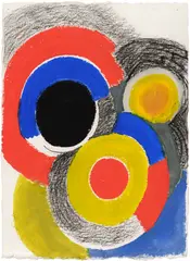 Sonia Delaunay, Rythme couleur, 1962, gouache and pencil on paper