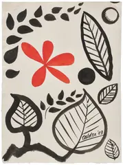 Untitled by Alexander Calder, 1949, ink and gouache on paper, sold May 2026