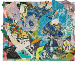 Frank Stella, Study for Karpathenburg I, 1996, printed paper collage on paper laid on foamcore