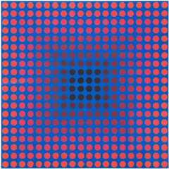 Victor Vasarely, CTA 24, 1965, tempera on panel