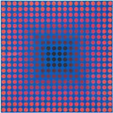 Victor Vasarely, CTA 24, 1965, tempera on panel