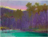 Wolf Kahn, Violet Woods, 1992, oil on canvas