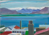 Louisa Matthíasdóttir, Sharksheiden, 1986, oil on canvas