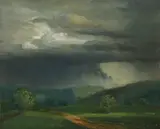 Robert Henri, The Rain Storm-Wyoming, 1902, oil on canvas