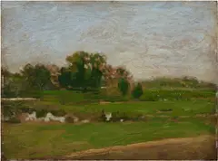 Thomas Eakins, Study for the Meadows, Gloucester, New Jersey, 1882, oil on panel