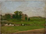 Thomas Eakins, Study for the Meadows, Gloucester, New Jersey, 1882, oil on panel