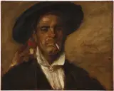 William Merritt Chase, Head of a Spaniard, 1905, oil on canvas