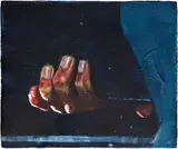 Joseph Yaeger, Ellipsis, 2021, watercolor on gessoed canvas