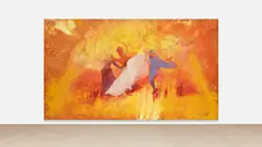Firelei Báez, magnitude and bond, 2018, acrylic on canvas