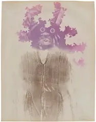 David Hammons, Untitled (Body Print), 1977, grease and dry pigment on paper