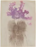 David Hammons, Untitled (Body Print), 1977, grease and dry pigment on paper