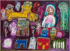Richard Prince, High Times, 2017, acrylic, oilstick, inkjet and collage on canvas
