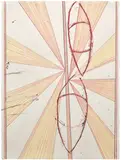 Mark Grotjahn, Untitled (Butterfly with Eyes), 2007, colored pencil and oil on paper
