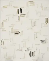 Lee Ufan, With Winds, 1986, pigment suspended in glue on canvas