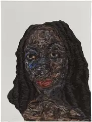 Amoako Boafo, Untitled, 2023, oil on canvas