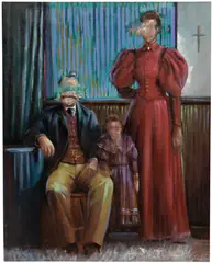 Titus Kaphar, Family Memory, 2013, oil on canvas