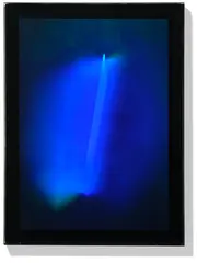 James Turrell, Top Right, hologram and glass construction