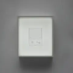 Do Ho Suh, Exit Series: Intercom, 348 West 22nd Street, New York, NY 10011, USA, 2016, polyester fabric, stainless steel wire, and glass display case with LED lighting