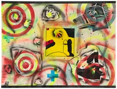 David Wojnarowicz, Untitled, 1993, spray paint, marker and acrylic on paper