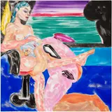 Ronald B. Kitaj, Los Angeles No. 27 (Go Down), 2003–2004, oil on canvas