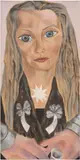 Francesco Clemente, Kiki Smith, 2006, oil on linen