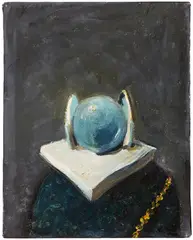 George Condo, Circular Head Composition, 1993–1994, oil on canvas