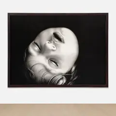 Robert Longo, Untitled (Daniel), 2007, charcoal on mounted paper
