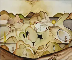 Robert Zehnder, Signal, 2023, oil on canvas over panel
