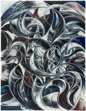 Yuan Fang, Rising Tide 01, 2023, acrylic on canvas