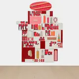 Barry McGee, Cluster #3, 2012, mixed media, in 45 parts
