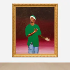 Kehinde Wiley, Female Prophet Anne, Samuel's Mother, 2003, oil on canvas, in artist's frame