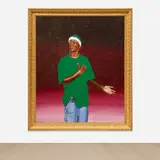 Kehinde Wiley, Female Prophet Anne, Samuel's Mother, 2003, oil on canvas, in artist's frame