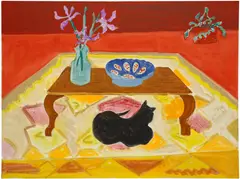 March Avery, The Peaceful Living Room, 2014, oil on canvas